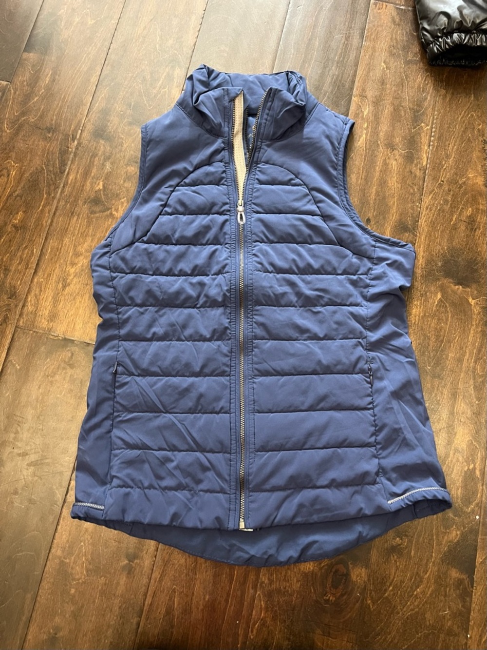 Tangerine Navy Quilted Puffer Vest